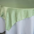 thumbnail image 2 of Efavormart 60" SATIN Square Tablecloth Overlay For Wedding Catering Party Table Decorations SAGE GREEN Square Tablecloth Cover, 2 of 10