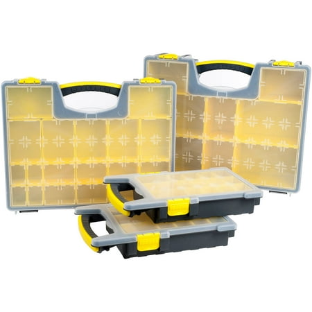 Stalwart Parts and Crafts Portable Storage Organizer, 4-Box Set