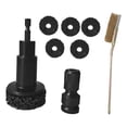 thumbnail image 4 of Eliminación de óxido en los pernos,Herramienta para eliminar el óxido de las ruedas Kit de limpieza del cubo de la rueda,Limpiador de pernos de rueda para llave de impacto de Negro con pincel, 4 of 7