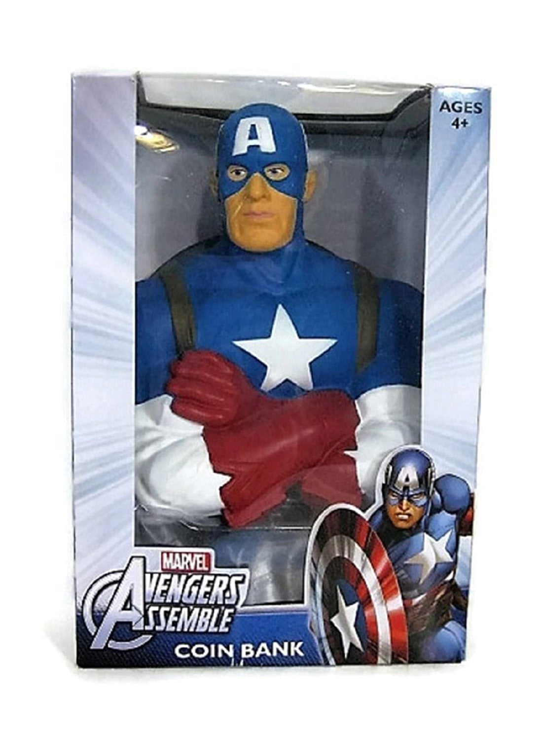 Marvel Avengers Assemble Coin Bank Captain America By