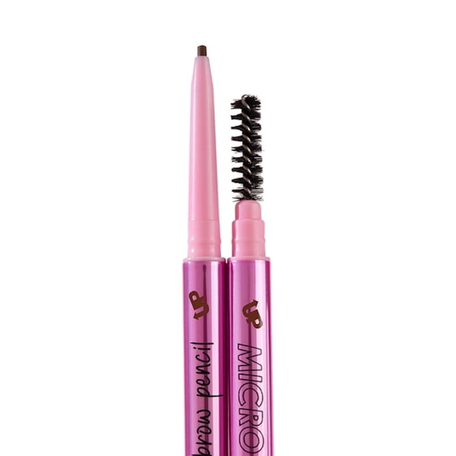 Lápiz De Cejas Pink Up Micro Fine Brow Pencil Retractil Cepillo cafe