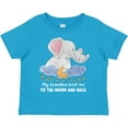 thumbnail image 3 of Inktastic My Grandma Loves Me to the Moon and Back Elephant Family Boys or Girls Toddler T-Shirt, 3 of 5