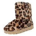 thumbnail image 1 of Bamboo's Women's All Over Faux Fur Ankle Booties, Leopard,  8 M US, 1 of 7