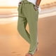 thumbnail image 1 of Pantalones largos para hombre, pantalones deportivos informales lisos con cintura elástica y bolsillos, pantalones con cremallera lateral, pantalones de algodón para hombre, 1 of 6