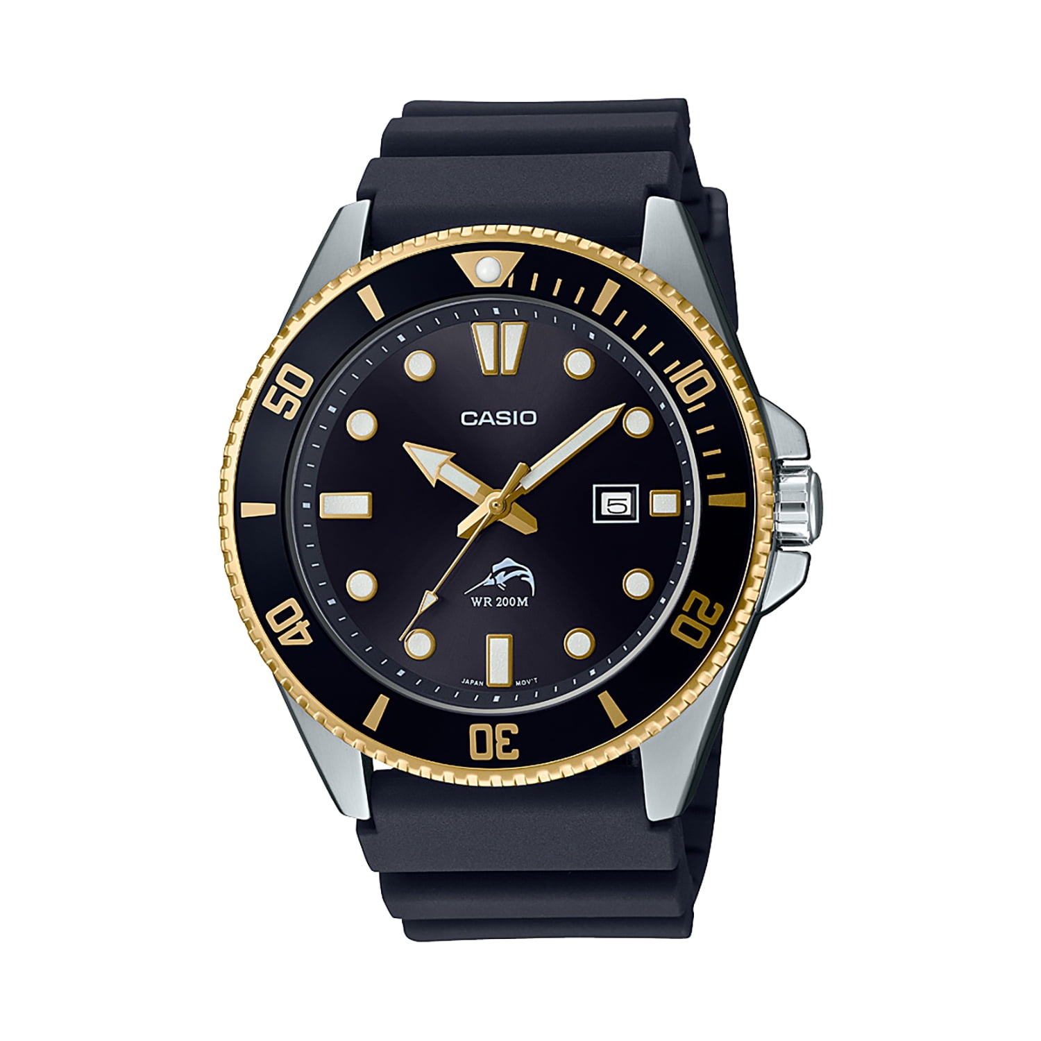 Casio Men s Dive Style Watch Black-Gold MDV106G-1AV