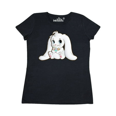 Bunny Fitted T-shirt - Adorable Easter Bunny Women's T-Shirt