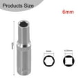 thumbnail image 3 of MYG 1PCS 4-14mm Deep Socket Adapter 1/4inch Hex Socket Wrench Heads Ratchet Tool, 3 of 9