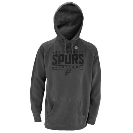 Adidas NBA Basketball Men's San Antonio Spurs Vintage Dyed Pullover Hoodie, Grey