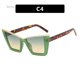 thumbnail image 1 of Gafas de sol de ojo de gato para mujer, lentes de gran tamaño a la moda, Color degradado, diseñador de marca, montura de Cateye semirmetálica, nuevas, 1 of 5