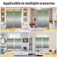 thumbnail image 6 of Sage Green Grey Ombre Kitchen Curtains 84 Inch Length, Modern Ombre Abstract Art Grommet Top Bedroom Living Room Curtains, Light Filtering Cafe Curtain Drapes 2 Panels Set 84''x84'', 6 of 9