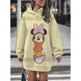 thumbnail image 1 of Vestido con capucha para mujer, top informal de estilo minimalista callejero, sudaderas con capucha 3d, ropa de mujer vrouwen, invierno para mujer, anime, 1 of 5