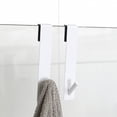 thumbnail image 6 of Evideco French Home Goods 9029 Indoor Bathroom Rust Resistant Over-the-Door Commercial Towel Hooks Set, White, 2 Count, 6 of 6