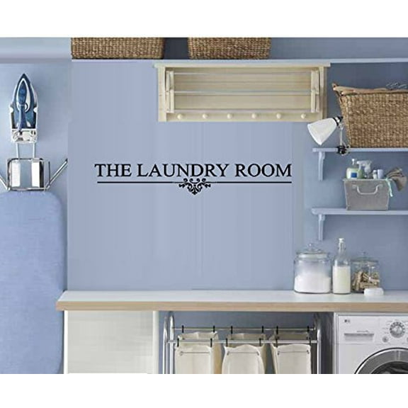 Decal ~ THE LAUNDRY ROOM ~ WALL DECAL, HOME DECOR 6" X 40"