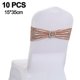 thumbnail image 2 of 10 Uds. Fajas para sillas, bandas de LICRA elásticas con lentejuelas, decoración de lazos decorativos para decoración de fundas para sillas de casa, fiesta de boda, 2 of 5