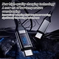 thumbnail image 5 of LED Fast Charging Cable, USB A/C to C 240W with Digital Wattage Display, Super Fast USBs Charger Lead for Type-C Phone Laptop, Braided Cord, 5 of 10