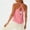 #0416-Pink, variant on Women's Workout Tops Sleeveless Twisted Back Solid Athletic Tops Yoga Pilates Style Moisture Wicking Stretchy Tanks Gift