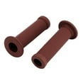 thumbnail image 2 of 2Pcs 22mm Universal Vintage Motorcycle Handlebar Grips Star Decor Handle Bar Ends(Red Brown), 2 of 8