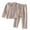 Coffee, variant on larppty Kids Baby Girls Boys Plaid Pajamas Set Long Sleeve Button Down Shirts Tops and Pants Gingham Pj Lounge Sets(3-4 Years,Beige)