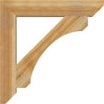 thumbnail image 3 of Ekena Millwork 4"W x 26"D x 26"H Legacy Slat Rough Sawn Bracket, Western Red Cedar, 3 of 4