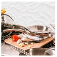 thumbnail image 5 of 18/10 Stainless Steel Skillet 10.5 Inch, 2.5qt, Glass Lid, Induction Ready, Even Heat, Belly Shape Cookware, 5 of 5