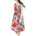 thumbnail image 2 of LOVZFMLL Robe de Princesse Imprimée pour Femmes 4-14 Ans Manches Longues Col Rond, 2 of 3