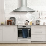 Comfee 36 Ductless/Ducted, Convertible, Pyramid Range Hood, Stainless Steel, CVP36W4AST