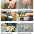 thumbnail image 3 of Floral Foam Blocks Pack of 8 Each (8.9" L x 4.1" W x 2.6" H) Wet Floral Foam for Fresh & Artificial Flower Arrangement, Plant Foam, Green Flower Foam for DIYs, Arts, Crafts & Weddings, 3 of 9