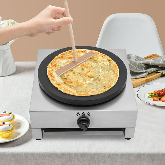 DENEST Commercial Crepe Maker Machine, Pancake Big Hotplate, Gas Pancake Cooker