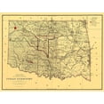 thumbnail image 3 of Bien 24x19 Black Modern Framed Museum Art Print Titled - Oklahoma Indian Territory - Bien 1887, 3 of 5