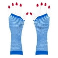 thumbnail image 2 of AWZXDE Gloves For Women Summer Breathable Mesh Solid Color Elastic Nylon Fingerless Wrist, 2 of 3