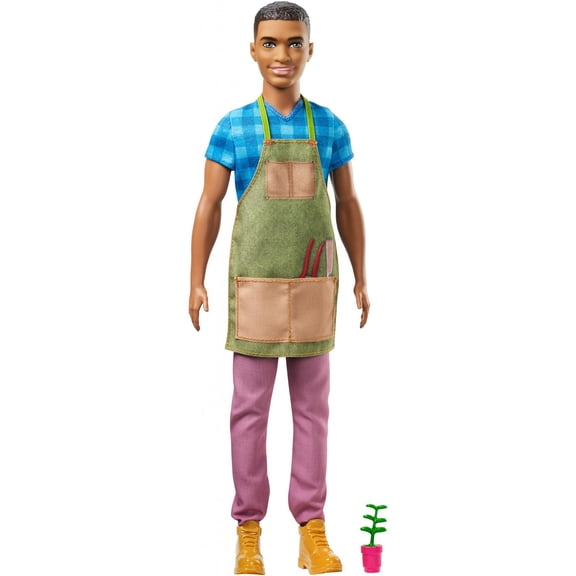 Barbie Sweet Orchard Farm Ken Friend Doll with Seedling Plant