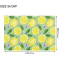 thumbnail image 3 of SKYSONIC Toilet Bathroom Rugs Sets 2 Piece, Lemon Tree Fruits Leaves Soft Absorbent Fluffy Toilet Mat Set Non-Slip Rubber Backing Bath Mats for Bathroom,16"x24"+20"x24", 3 of 7