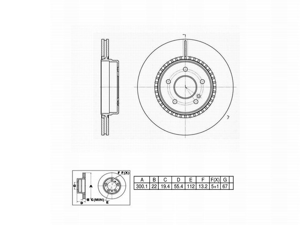Winstop Brake Rotor, Rear WS244448, Mercedes-Benz CLK500 2006-2003