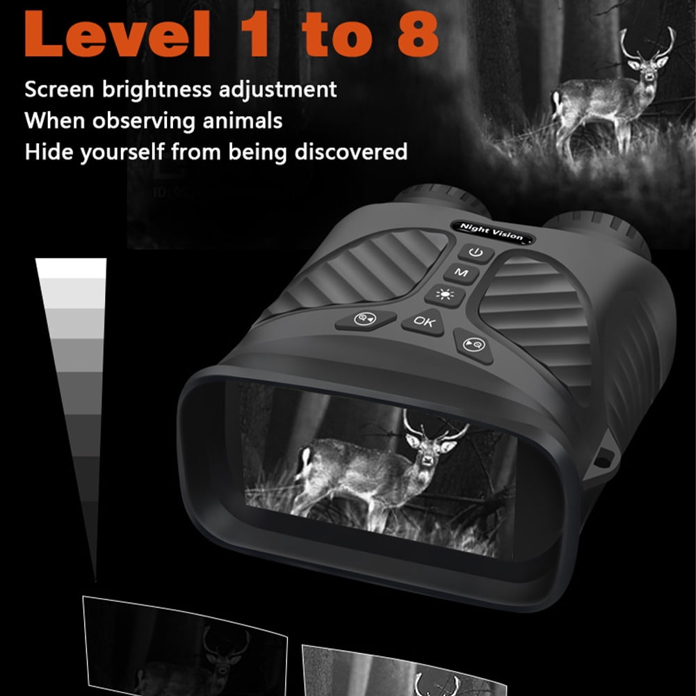 2024 New 40M 2.5K Hd Goggles Infrared Binoculars, with 3'' Large Screen 8X Digital Zoom, Rechargeable Lithium Battery, for Travel Camping
