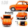 thumbnail image 6 of 1:36 Alloy Vintage Diecast Car Model FIAT MINI Classic Pull Back Car Model Miniature Vehicle Replica For Collection Gift, 6 of 9