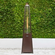 BELLEZE 45,000 BTU LP Gas Outdoor Pyramid Patio Heater - Bronze