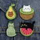 thumbnail image 3 of Pin De Esmalte De Gato De Animales Creativos Broche De Sandía Dulce Aguacate Insignias De Solapa De Frutas De Dibujos Animados Regalos De Joyería, 3 of 4