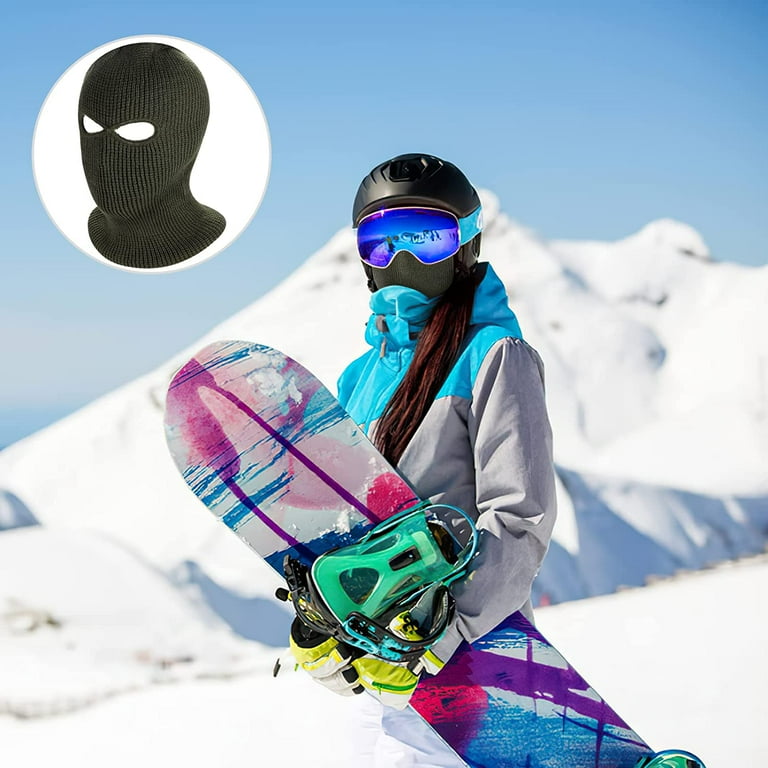 Winter Face Mask for Men & Women, 2 Pack Black Windproof Ski Mask, Outdoor  Cycling Skateboard Balaclava Face Mask