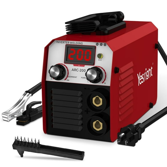 YesRight 200A MMA Welding Machine, 110V Portable ARC Welder with IGBT Display