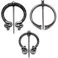 thumbnail image 4 of Fzbali Vintage Viking Brooches Pins Medieval Cloak Shawl Scarf Pin Clasp Celtic Jewelry Costume Accessory for Women Girls, 4 of 4