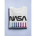 thumbnail image 3 of NASA Nasa Rocket Gradient Sweatshirt Women -NASA Designs, Female Large, 3 of 4