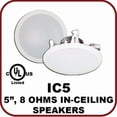 thumbnail image 1 of 8 Ohms In-ceiling Speaker 5 inch, 1 of 1