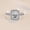 Silver, variant on Apaison Shiny 2 Carat Moissanite Wedding Engagement Rings for Women - Ladies 925 Sterling Silver Jewelry Gift