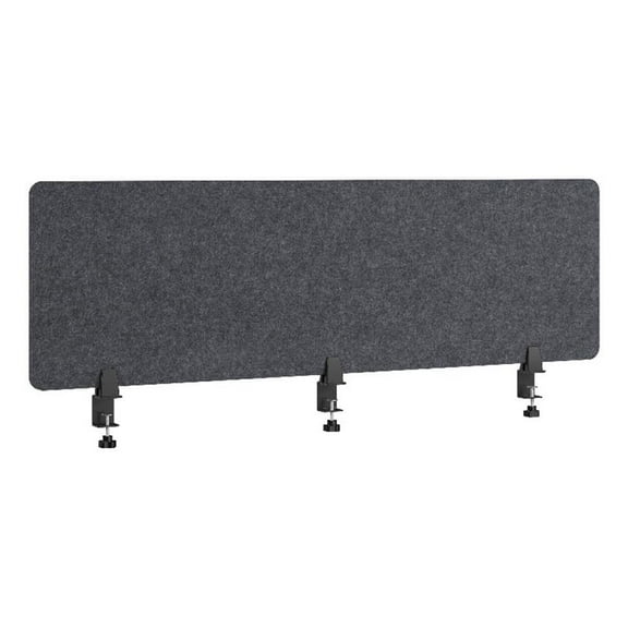 Pemberley Row Acoustic Cool Charcoal Privacy Screen Rectangular 58W x 17.5H Unassembled