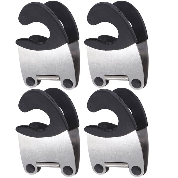 GOOHOCHY 4 soportes para cucharas y ollas con clip lateral para ollas, antiescaldaduras, pinzas para platos calientes, utensilios de cocina