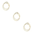 thumbnail image 2 of Pendientes de aro grande Sonducket para niña sin orificio para la oreja aleación portátil acero dorado, 2 of 6