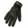 Ergodyne Medium Black ProFlex Pigskin Full Finger Anti-Vibration Gloves With Elastic Cuff