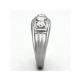 thumbnail image 4 of Men's Round Cut Cubic Zirconia, Silver Stainless Steel 316 Ring Size 12, 4 of 5