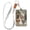 Chicken and Rooster, variant on PU Leather Badge Holder ID Badge Holder with Lanyard for Cards & Credentials Beautiful Psychedelic Bird