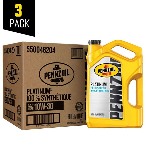 Pennzoil PlatinumMD : Huile moteur entièrement synthétique avec PurePlus Technologymc 10W-30